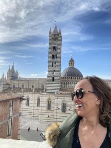 Em Siena em abril de 2022