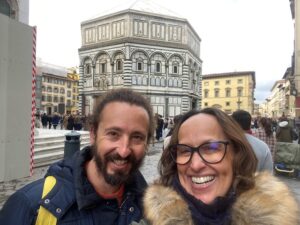 Florença na companhia do meu amigo Breno