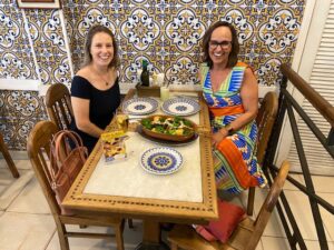 Hoje tem bacalhau com minha amiga Joice na Gávea