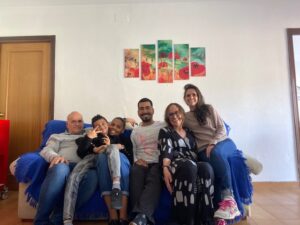 Prof Mundet com a família e nossos amigos brasileiros